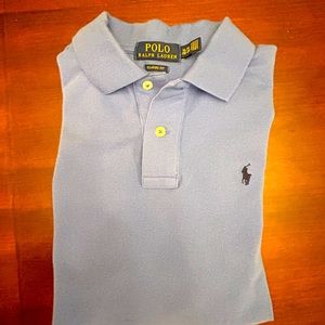 Ralph Lauren Blue Classic Fit Polo Shirt Size Youth XL (18-20) Short Sleeve